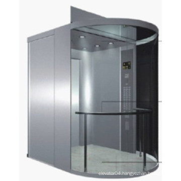 Semi-Circle Vvvf Controlglass Panoramic Elevator